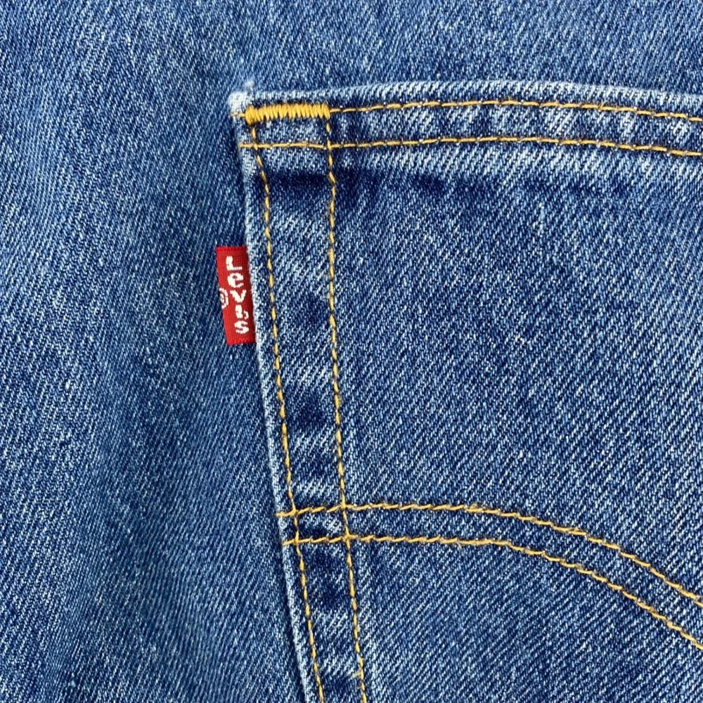 Levi's 505 Regular Fit Straight Leg Mens Blue Denim Jeans W38 L32 Medium Wash